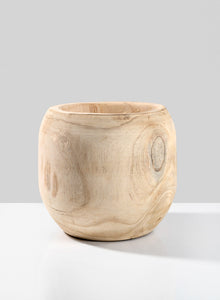 Paulownia Wood Fishbowl Vase