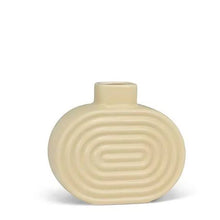 Load image into Gallery viewer, Single Oval Ridged Vase