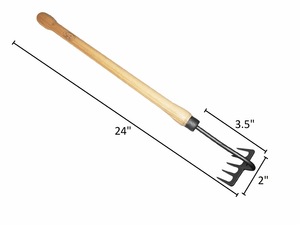 DeWit 5-Tine Drop Grip Rake