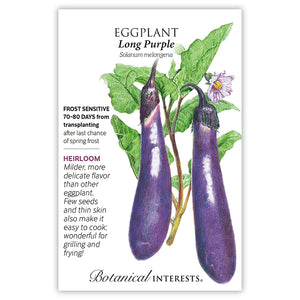 SEEDS: Eggplant - Long Purple - Organic