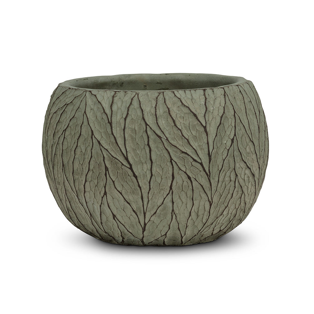 Deep Leaf Planter - Sage - Small