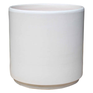 Mid Century Cylinder - White