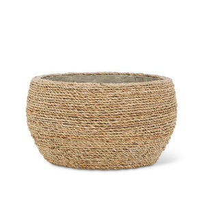 Low Seagrass Covered Planter