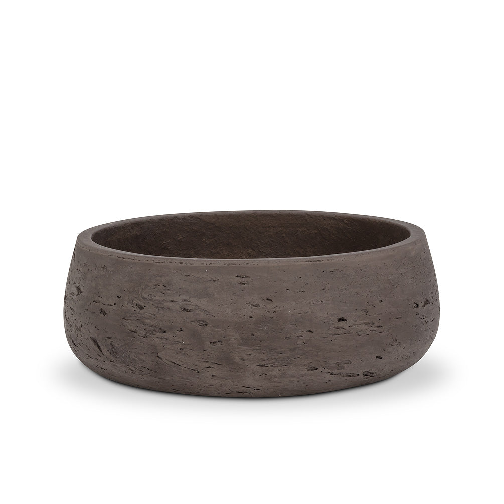 Low Bowl Planter - Brown - Small