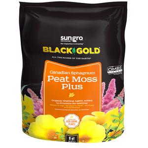 Black Gold [8 Qt] Peat Moss Plus