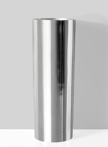 Polished Aluminum Cylinder Vase