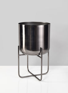 Black Nickel Soho Planter With Stand