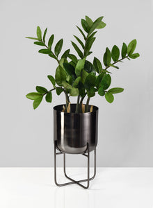Black Nickel Soho Planter With Stand