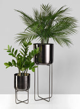 Load image into Gallery viewer, Black Nickel Soho Planter With Stand
