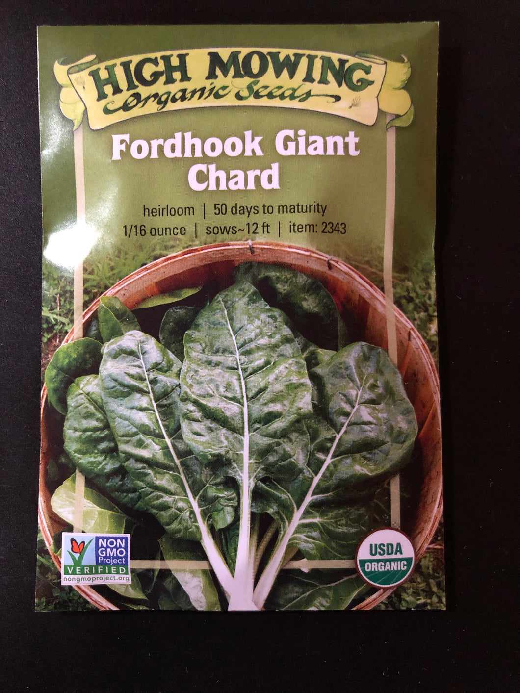 SEEDS: Giant Chard - Fordhook - Organic