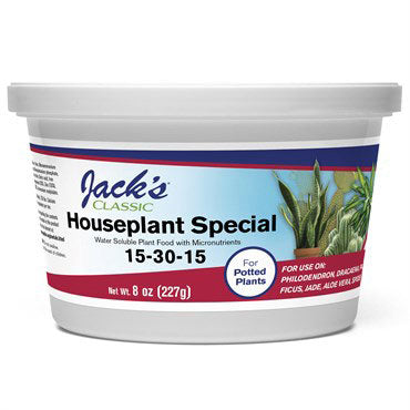 ficus plant fertilizer Jacks Classic Houseplant Fertilizer 8 oz – Pondside Nursery